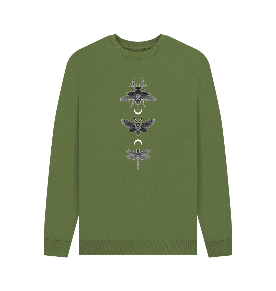 Khaki Moonlit Insect Trio Men's Sweater