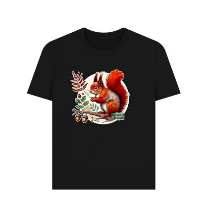 Black Red Squirrel Oak Women's Classic T-Shirt