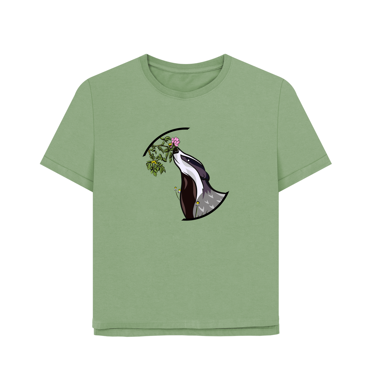 Sage Printed T-shirt Front