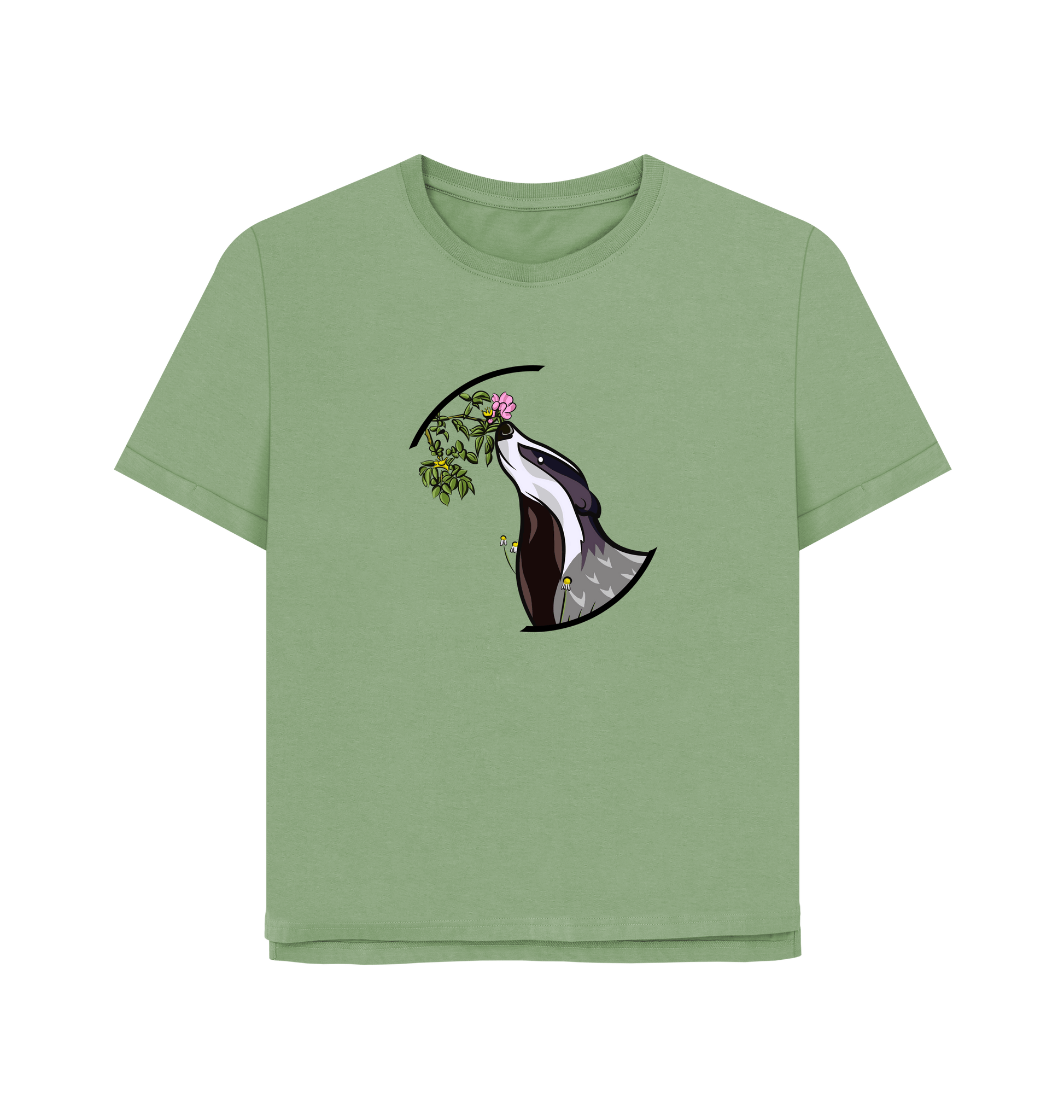 Sage Printed T-shirt Front
