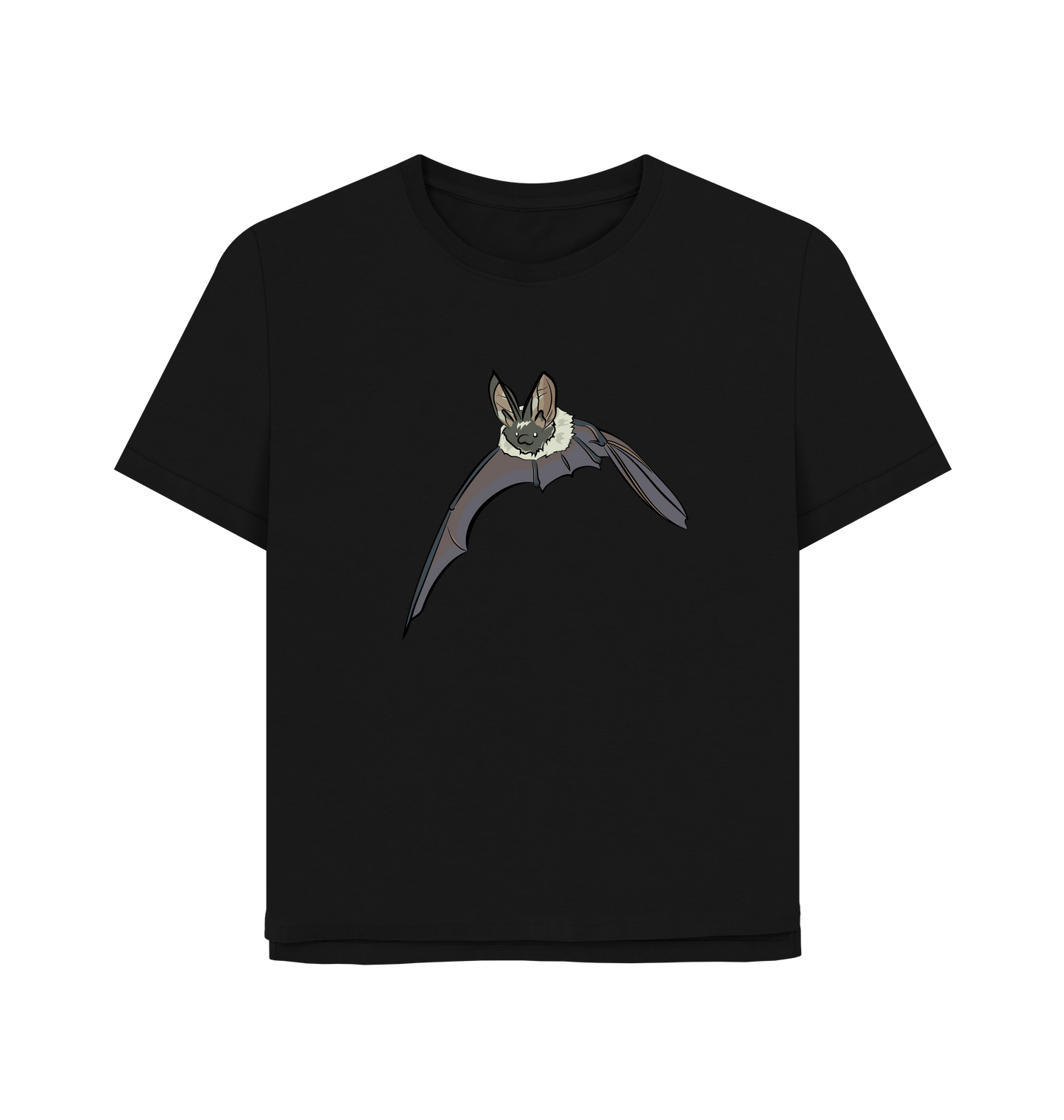 Black Printed T-shirt Front
