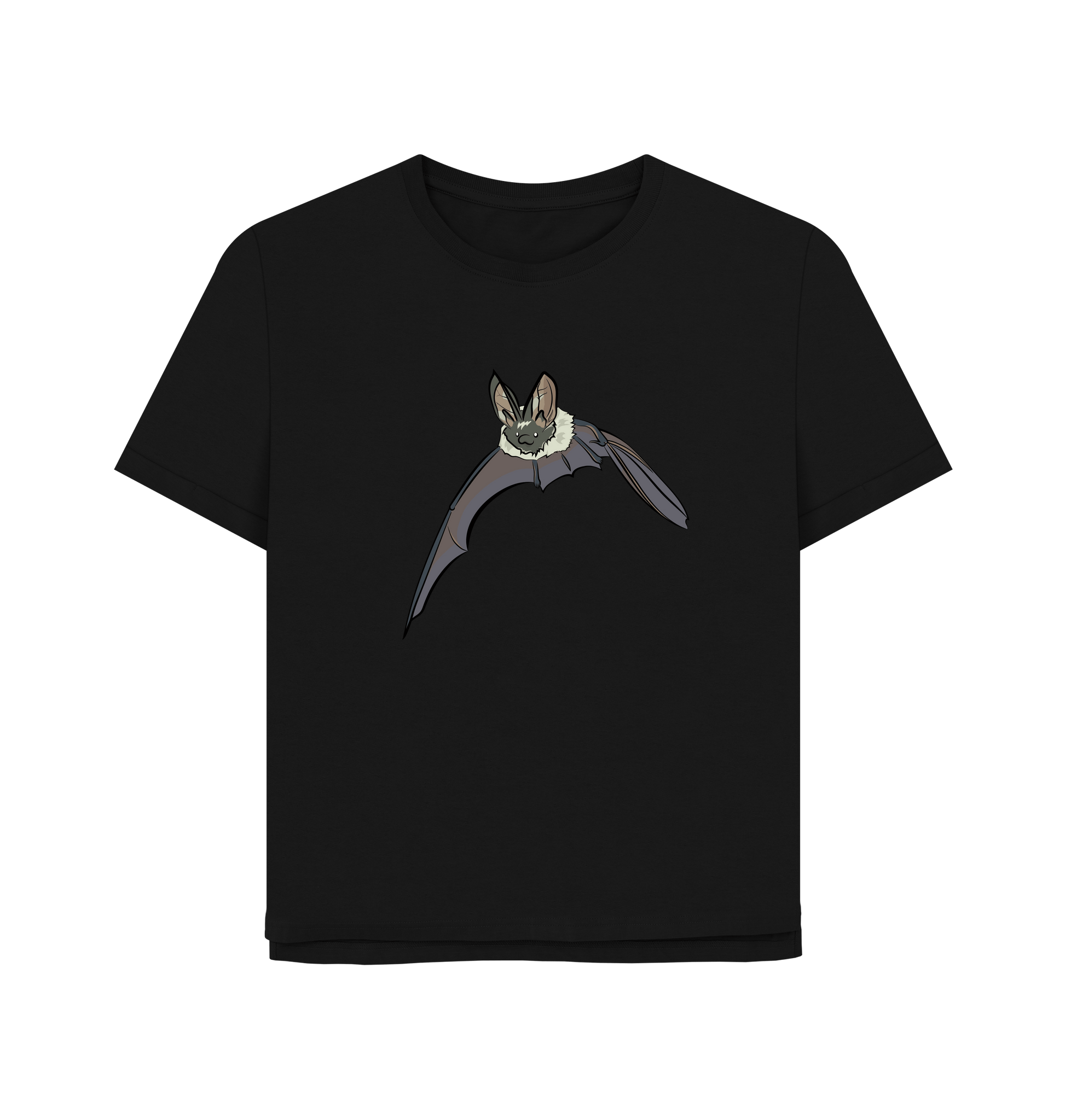 Black Printed T-shirt Front