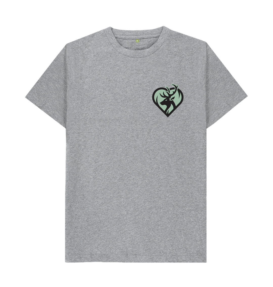 Athletic Grey Rewild at Heart Logo Men's T-Shirt