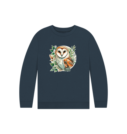 Navy Blue Printed Kids Jumper