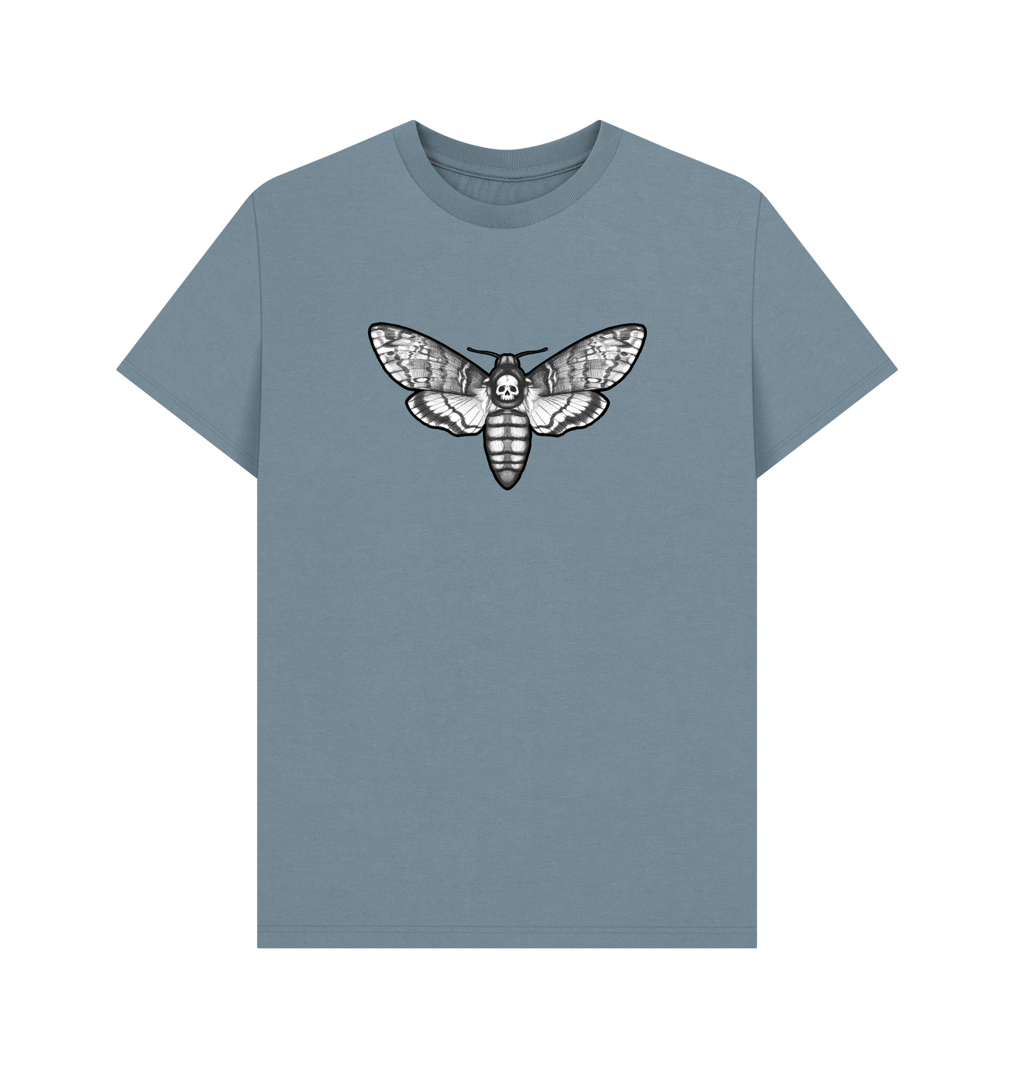 Stone Blue Printed T-shirt Front
