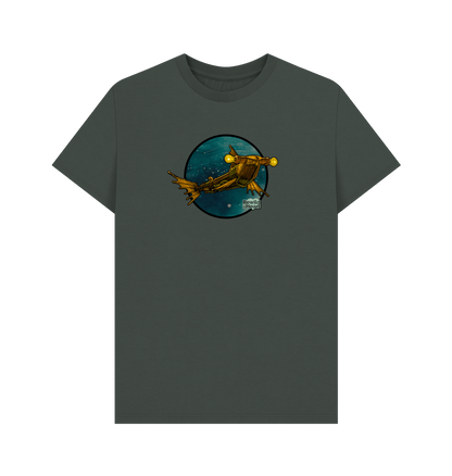 Dark Grey Steampunk Hammerhead Shark Men's T-Shirt