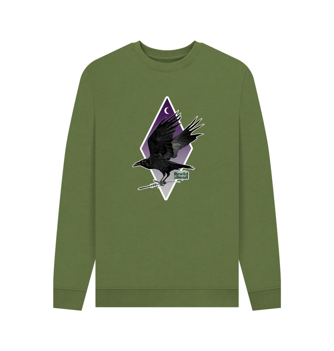 Khaki Printed Sweater Front