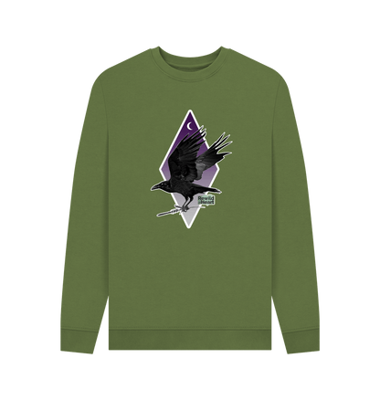 Khaki Printed Sweater Front