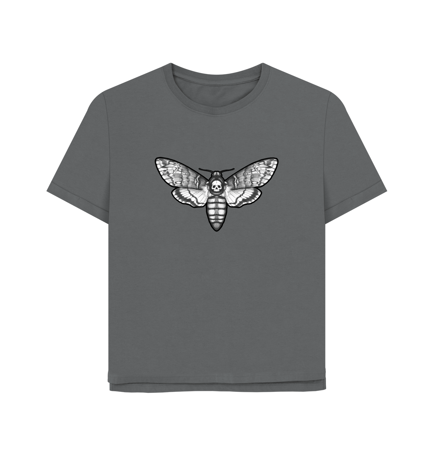 Slate Grey Printed T-shirt Front