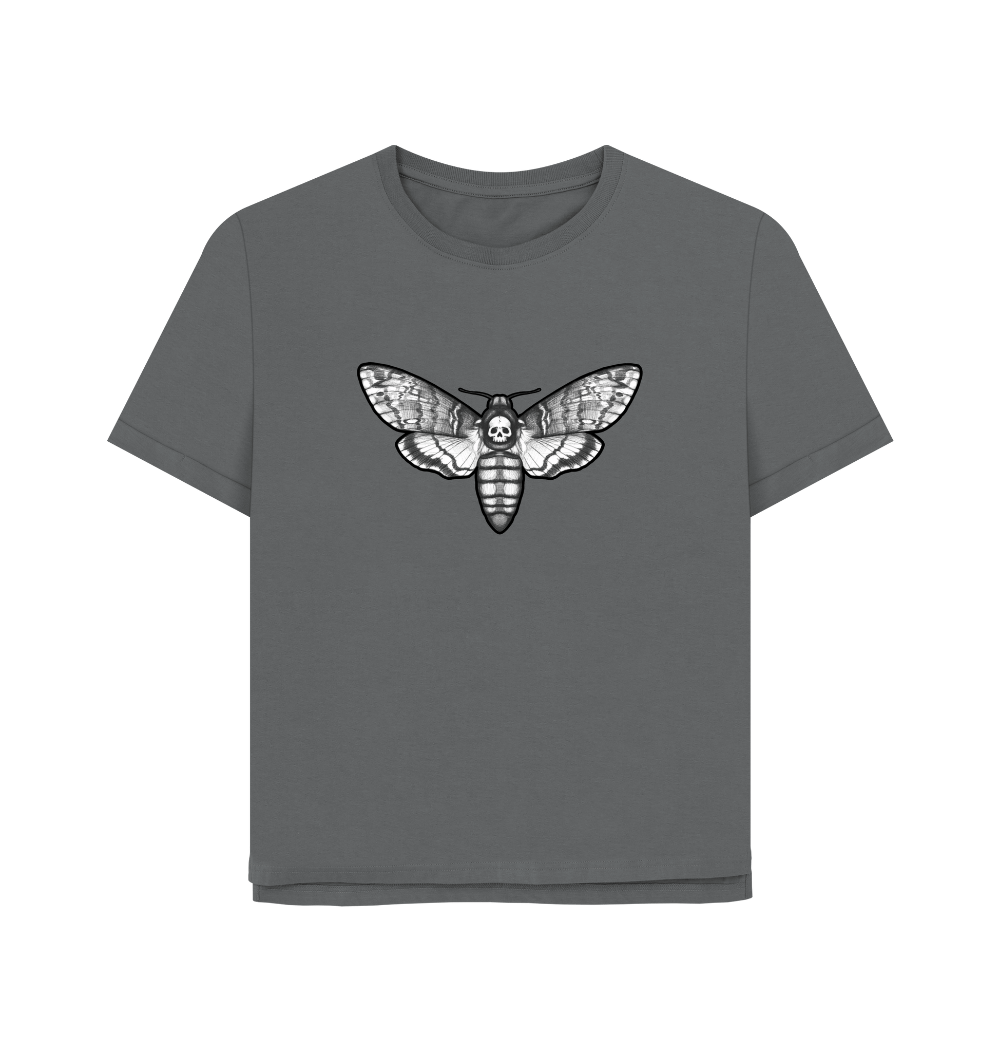 Slate Grey Printed T-shirt Front