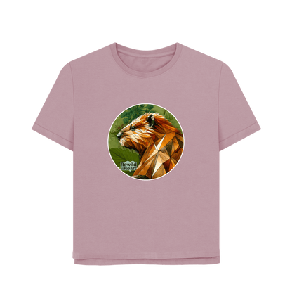 Mauve Beaver Botanical Women's Relaxed-Fit T-Shirt