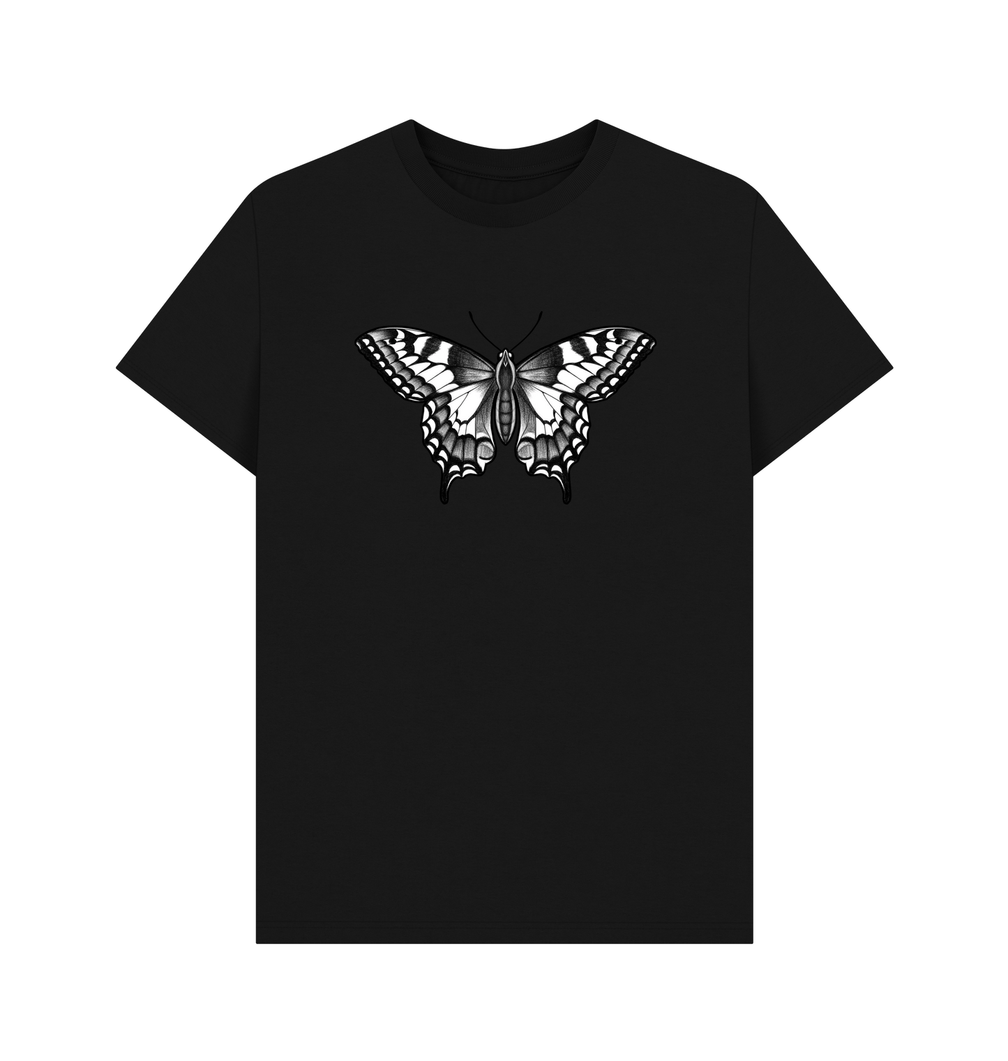 Black Printed T-shirt Front