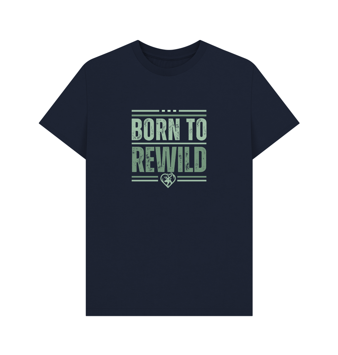 Navy Blue Born to Rewild Men's Classic T-Shirt