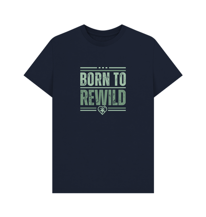 Navy Blue Born to Rewild Men's Classic T-Shirt