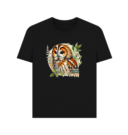 Black Tawny Owl Forest Women's Classic T-Shirt