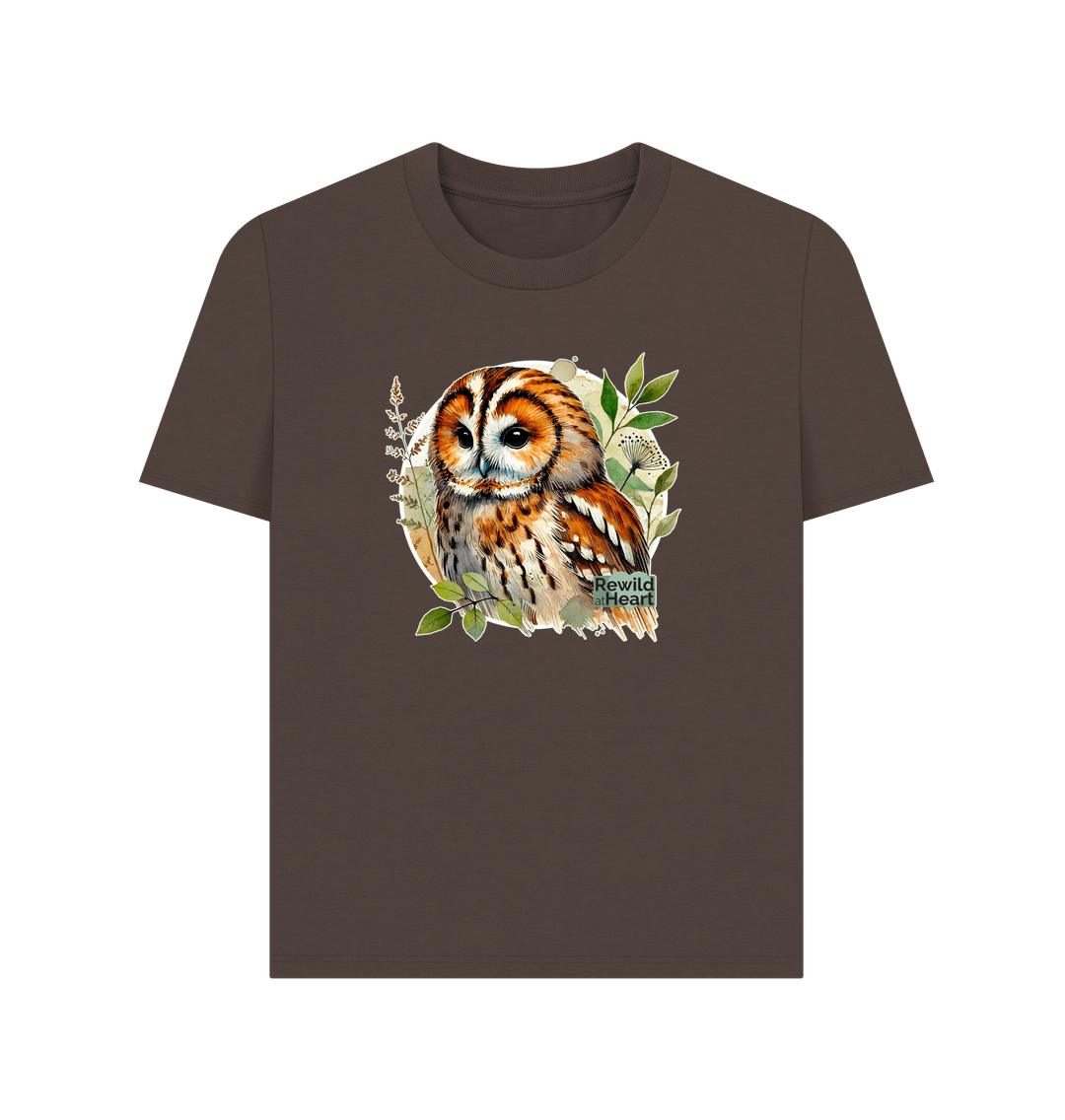 Chocolate Tawny Owl Forest Women's Classic T-Shirt