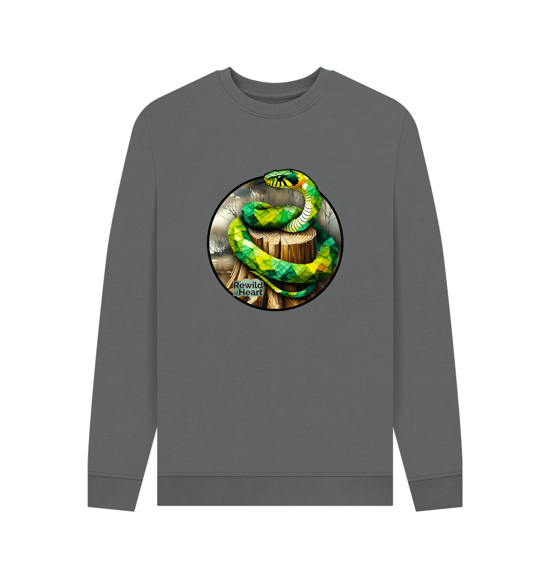 Slate Grey Grass Snake Marsh Men's Sweater