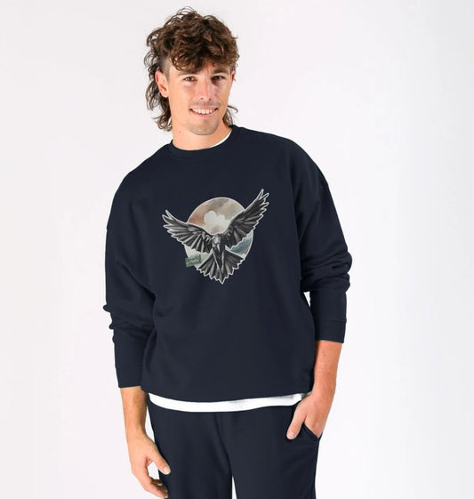 Raven Flight Men's Oversized Sweater