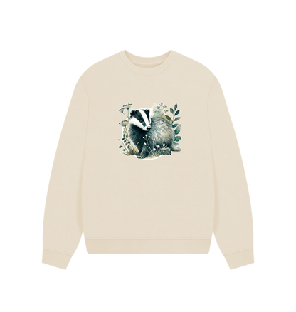 Oat Badger Wanderer Women's Oversized Jumper