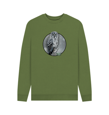 Khaki Printed Sweater