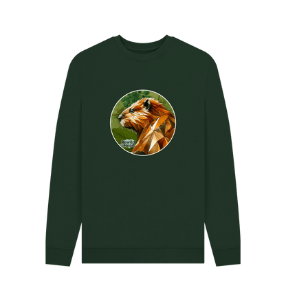 Evergreen Beaver Botanical Men's Sweater