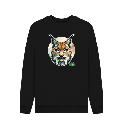 Black Printed Sweater Front