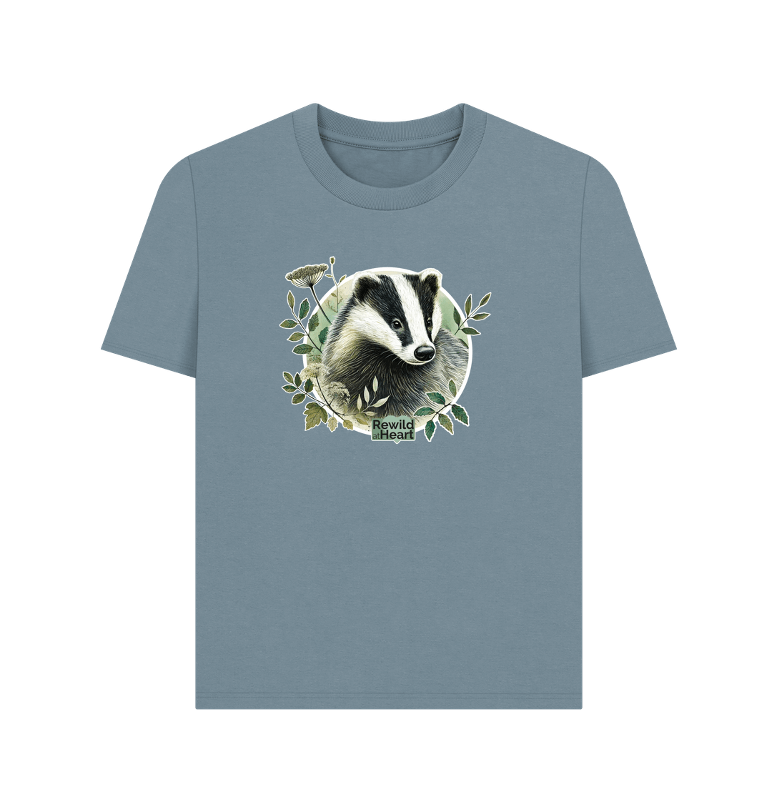 Stone Blue Badger Wanderer Women's Classic T-Shirt