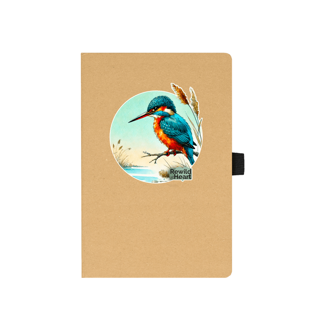 Kraft Kingfisher in the Reeds Notepad