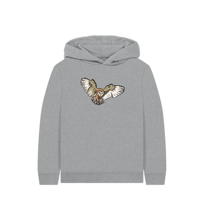 Athletic Grey Printed Kids Hoodie Front