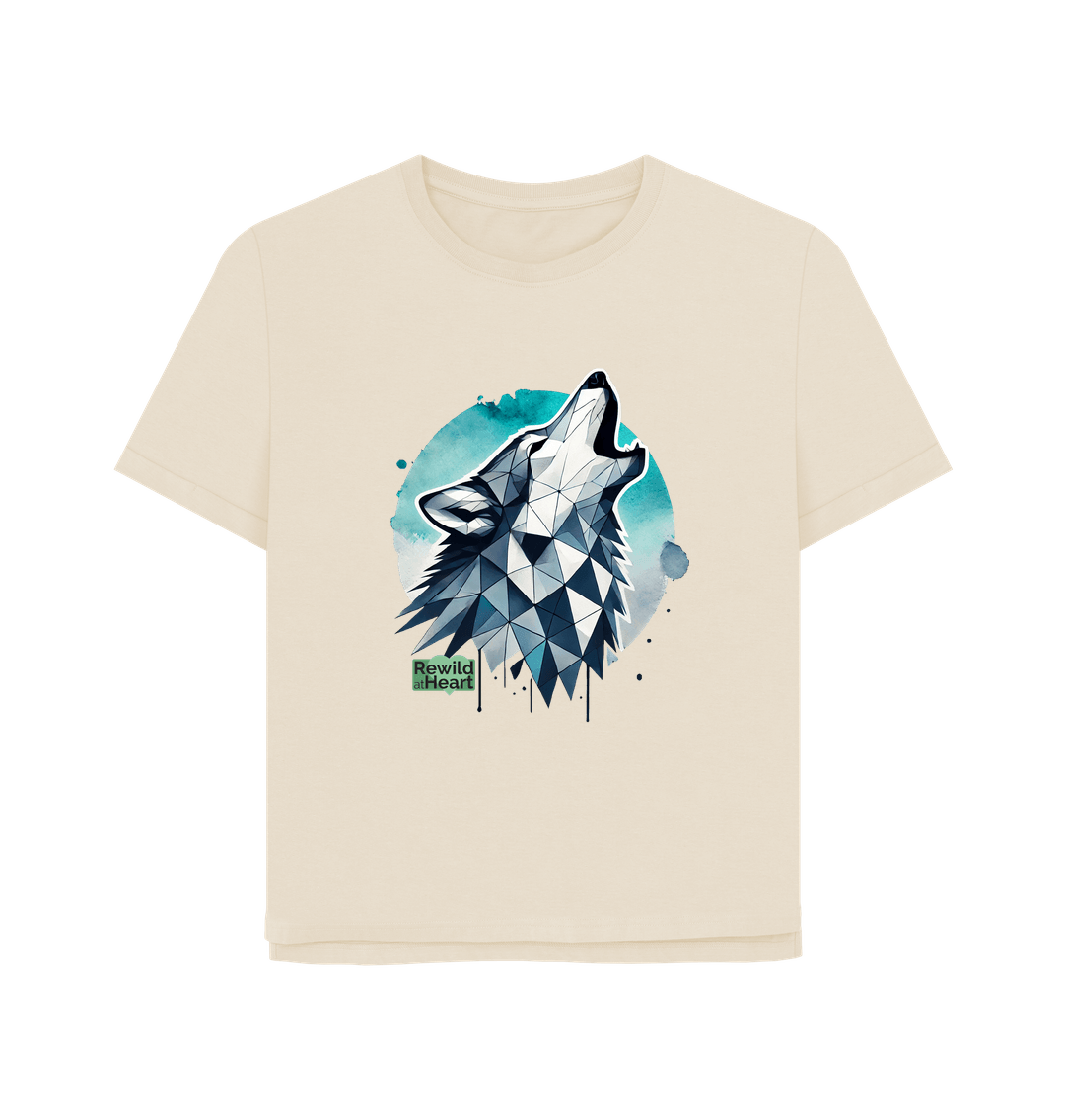 Oat Primal Wolf Howl Women's Relaxed-Fit T-Shirt