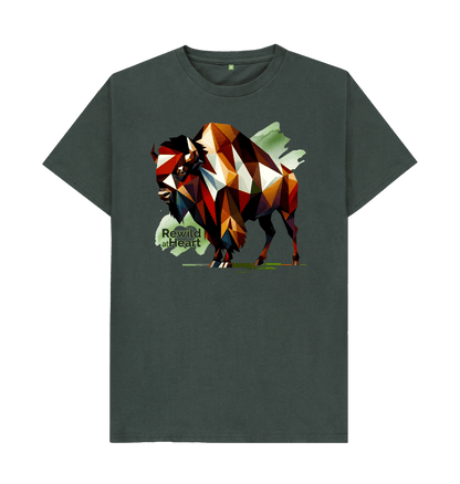 Dark Grey European Bison | Men's T-Shirt