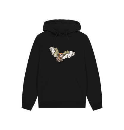 Black Printed Hoody Front
