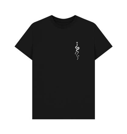 Black Starry Snake Accent Pocket Men's T-Shirt