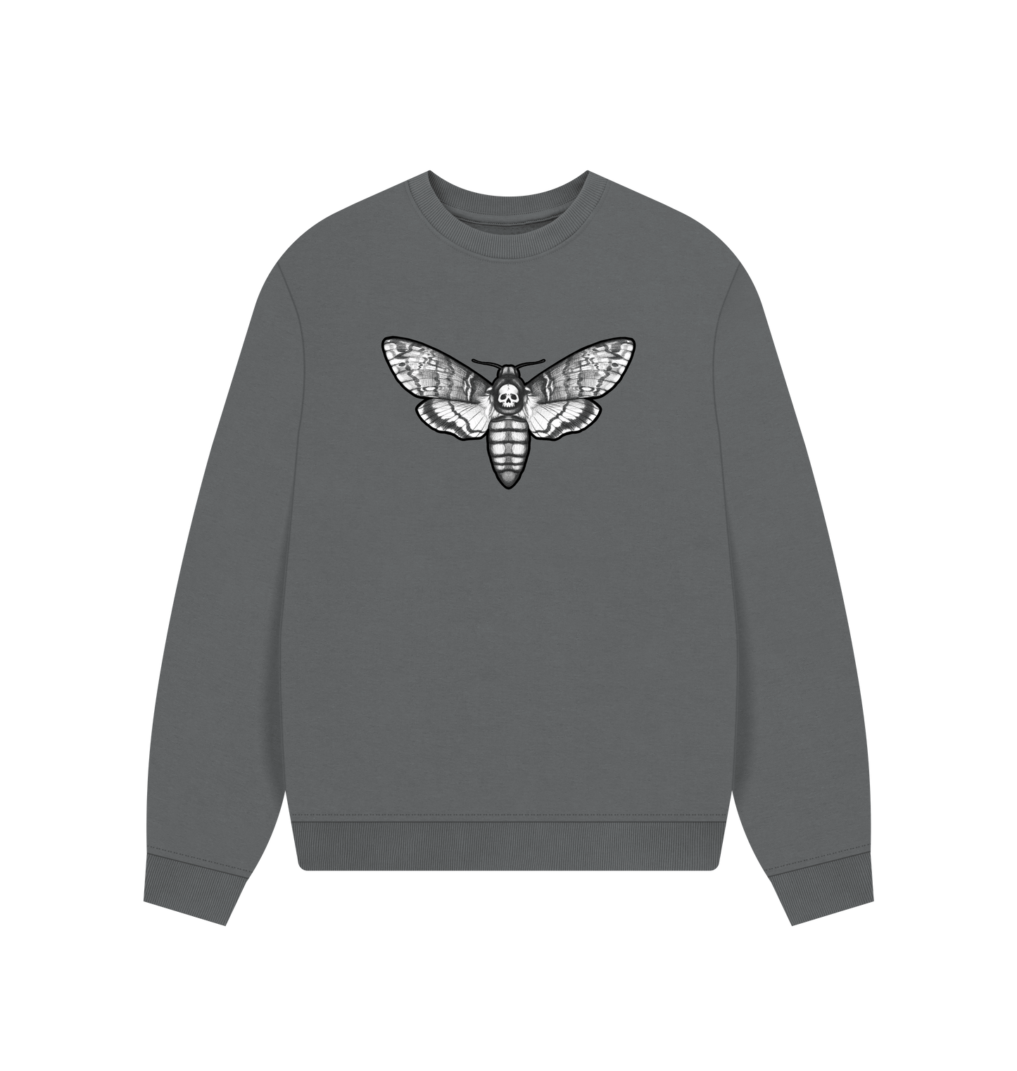 Slate Grey Printed Sweater Front
