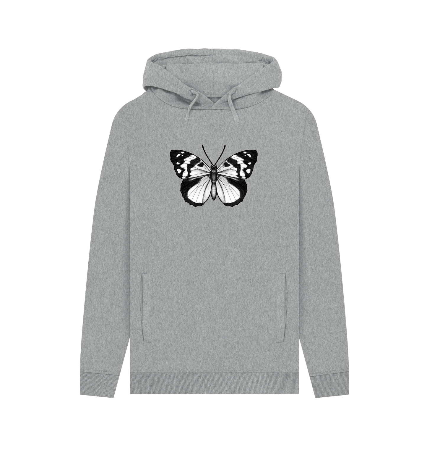 Light Heather Printed Hoody Front