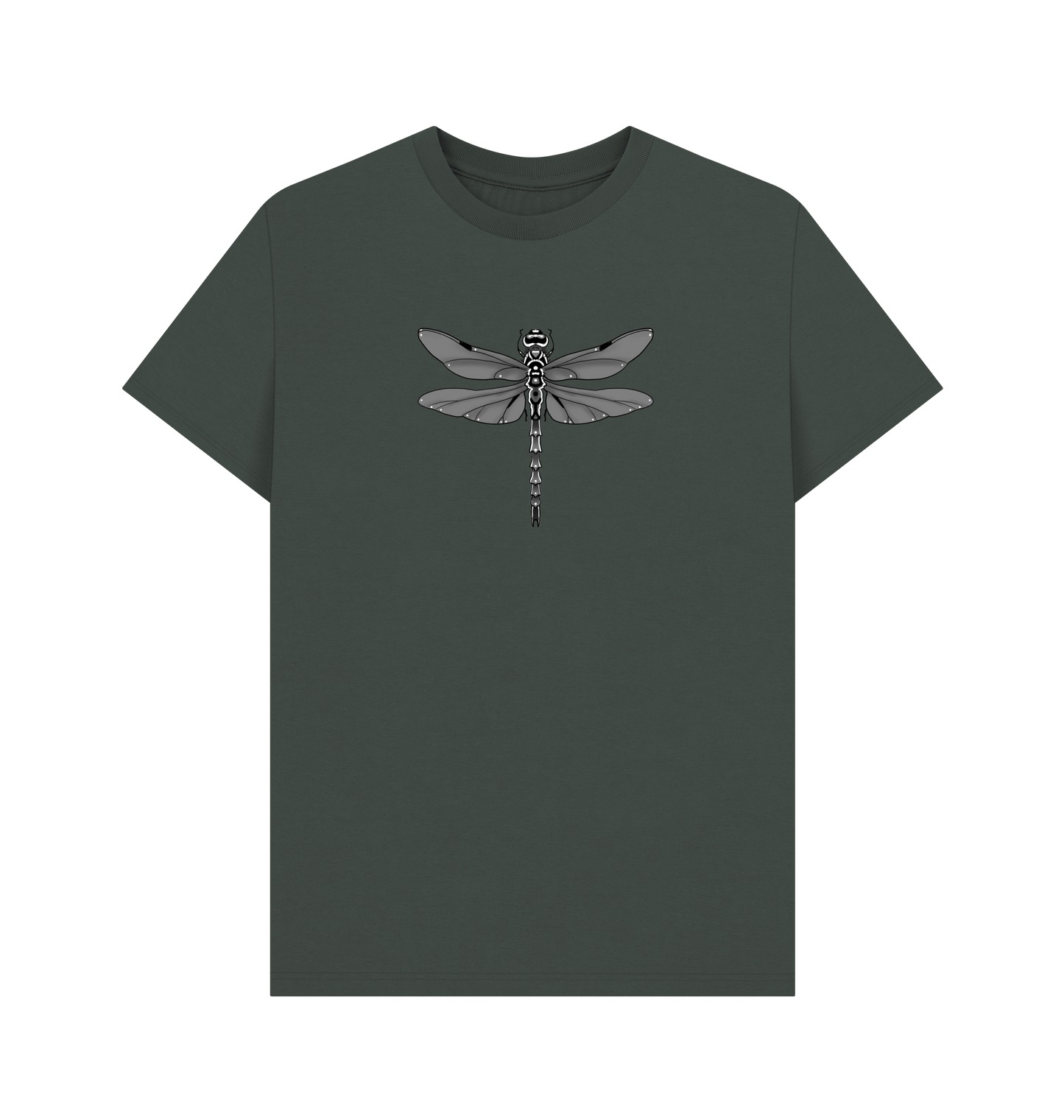 Dark Grey Printed T-shirt Front