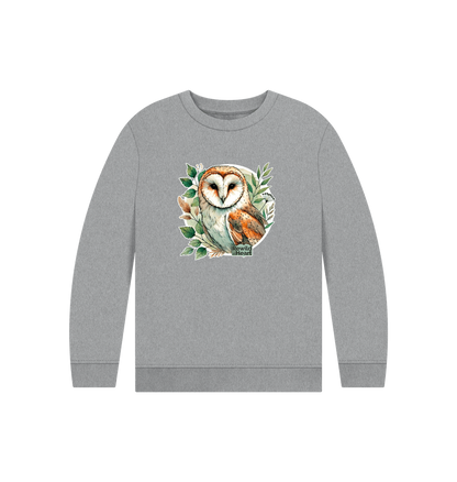 Athletic Grey Printed Kids Jumper