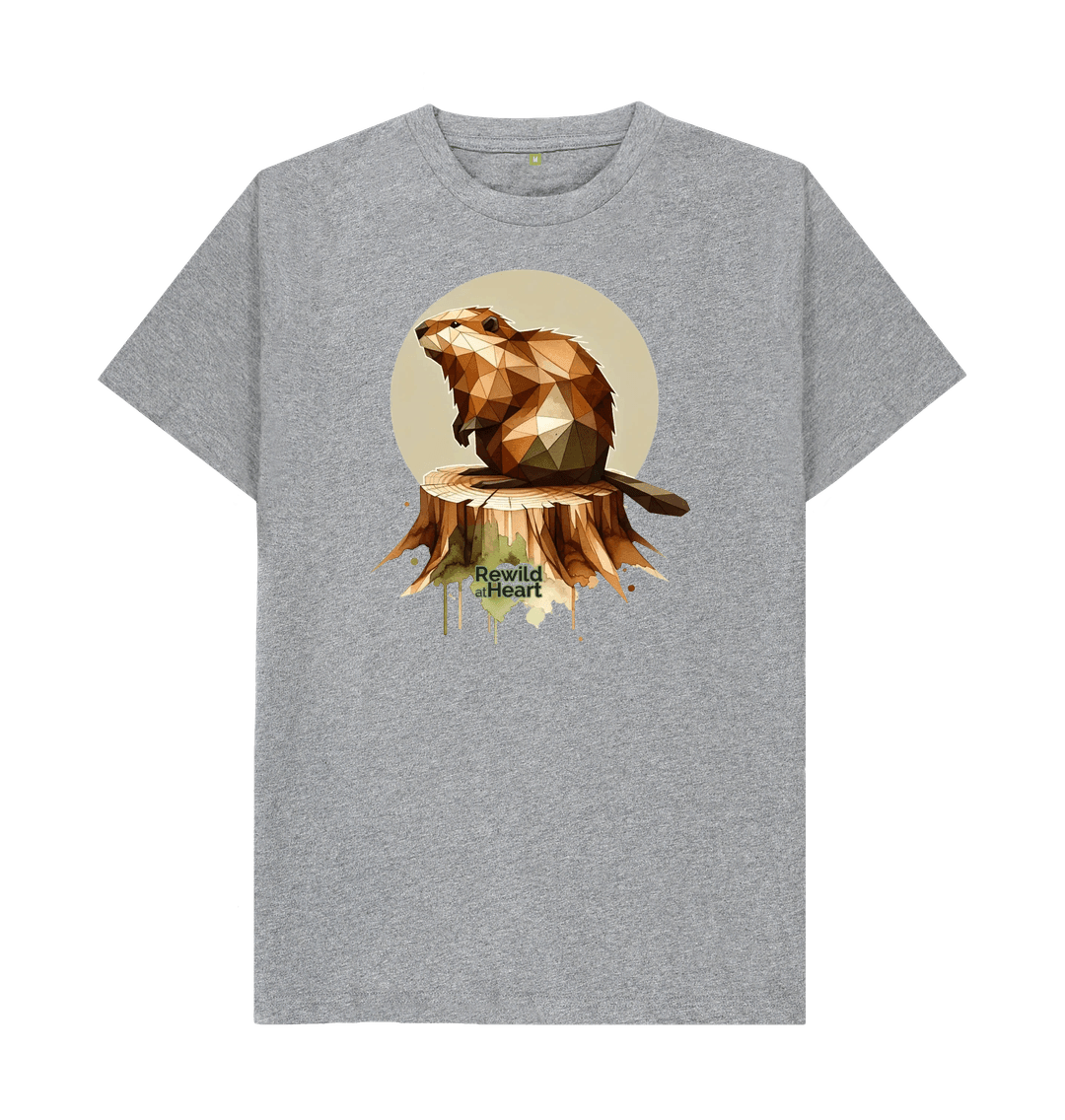 Athletic Grey Wild Beaver | Men's T-Shirt