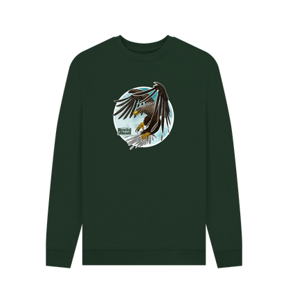 Evergreen White-Tailed Eagle Flight Men's Sweater