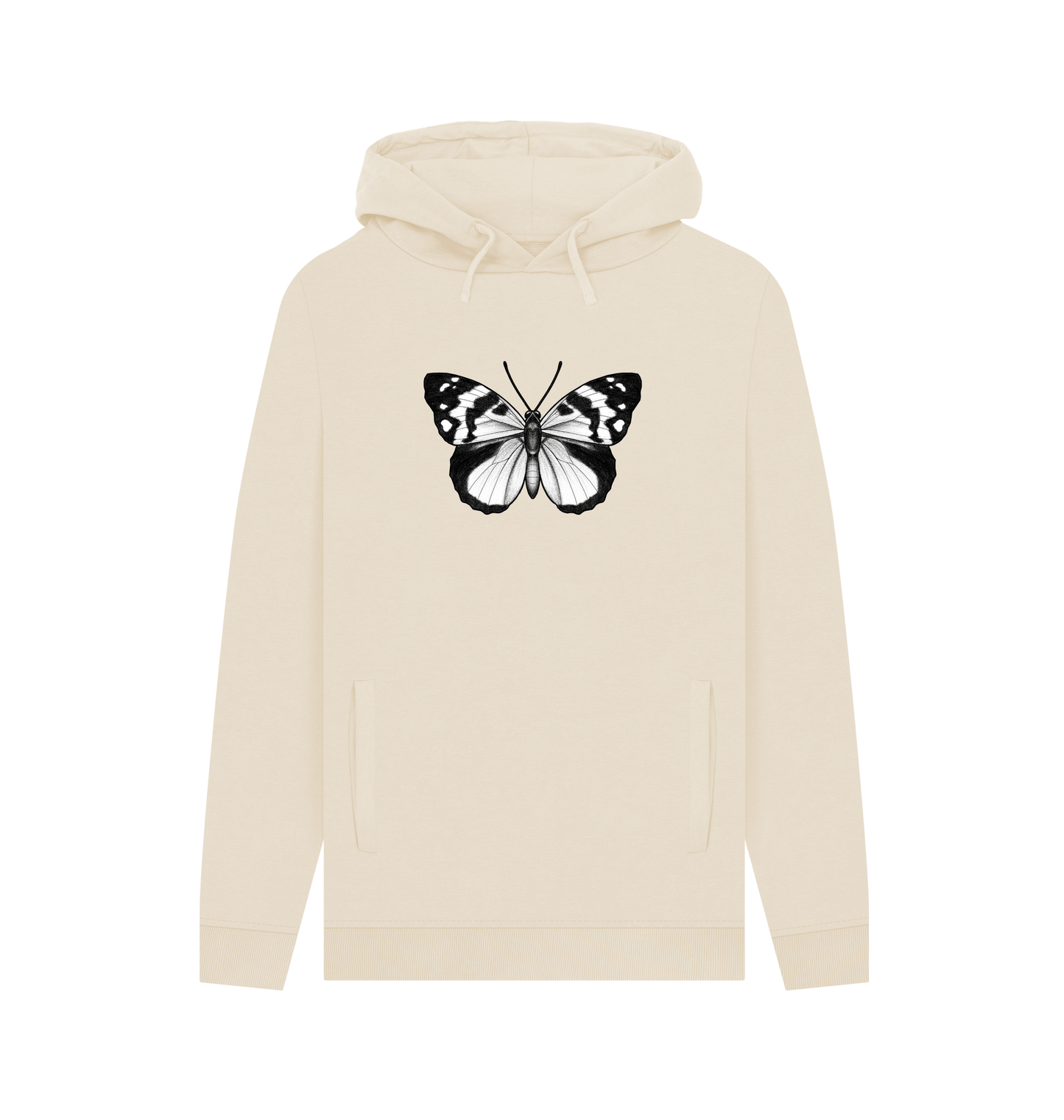 Oat Printed Hoody Front
