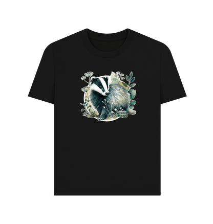 Black Printed T-shirt Front