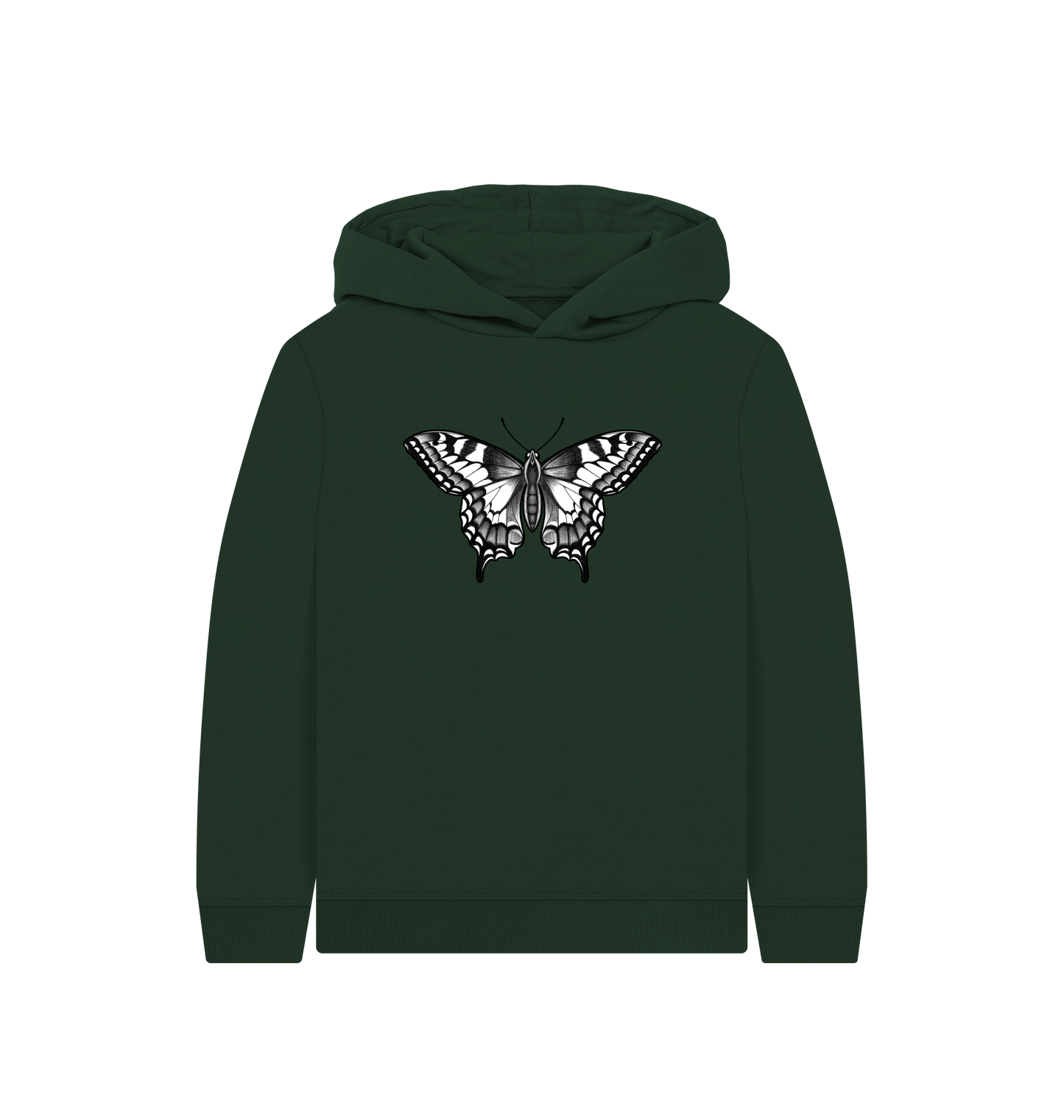 Evergreen Printed Kids Hoodie Front