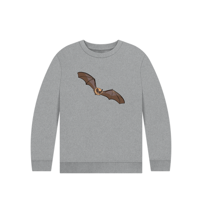 Athletic Grey Printed Kids Jumper Front