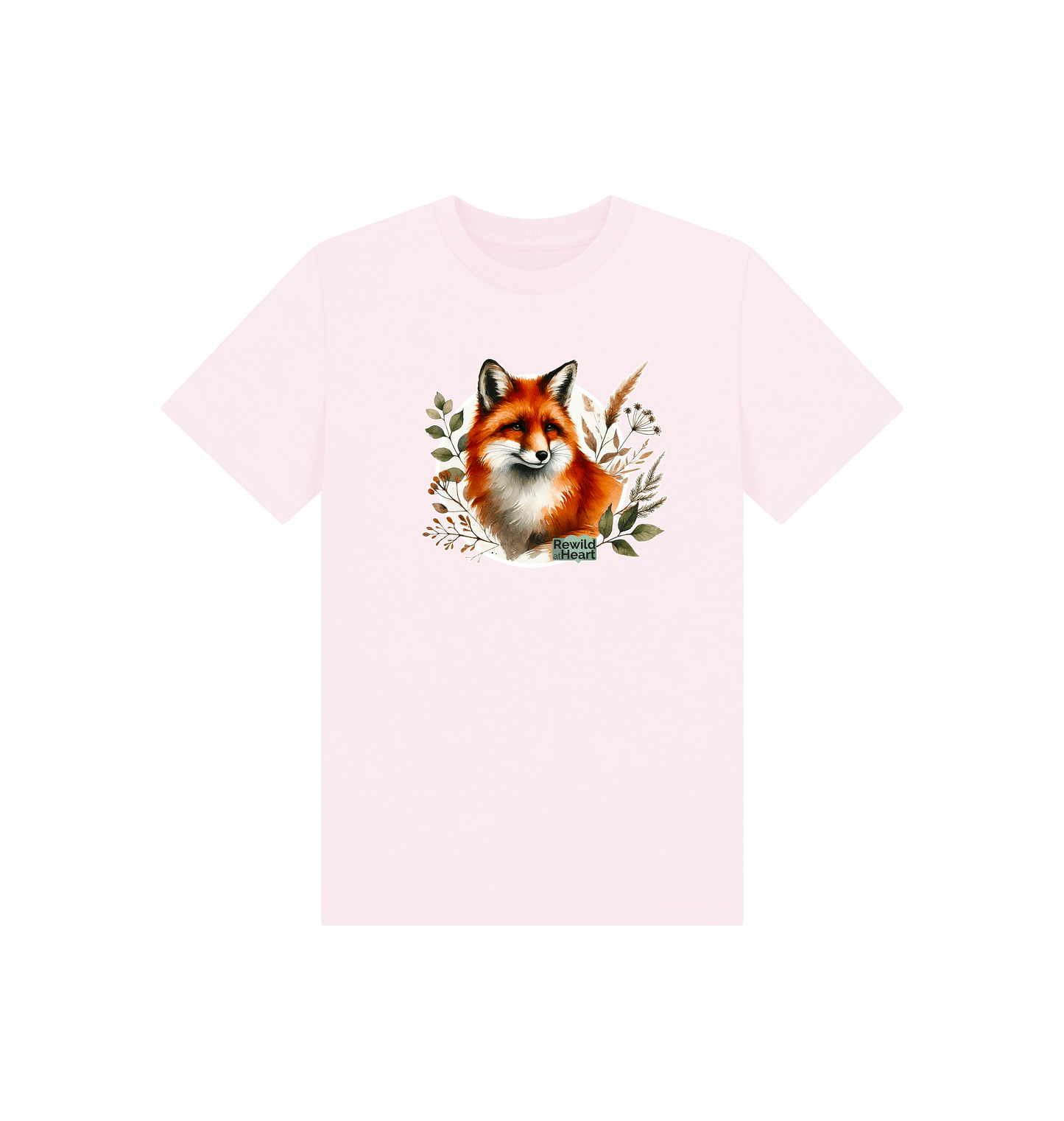 Pink Printed Kids T-Shirt Front