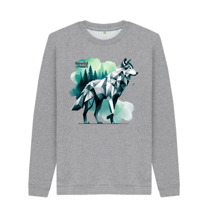 Light Heather Rewild the Wolf | Men's Sweater