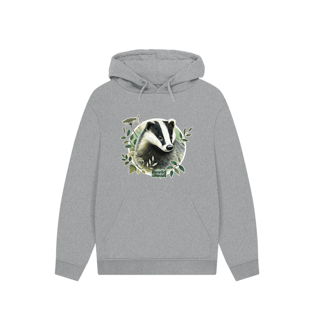 Athletic Grey Badger Spirit Hoodie