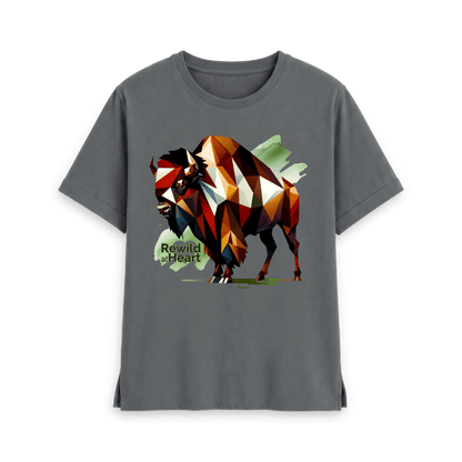 Slate Grey Printed T-shirt Front
