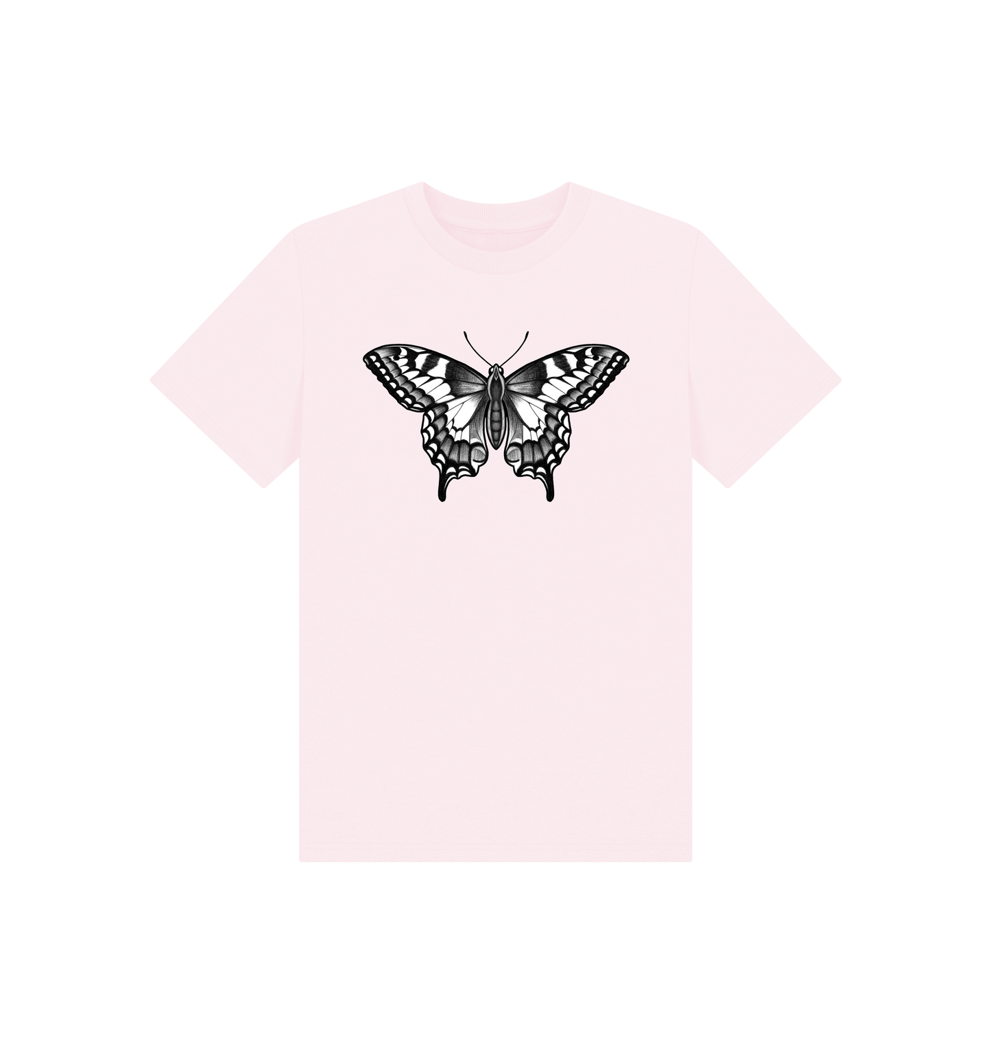 Pink Printed Kids T-Shirt Front