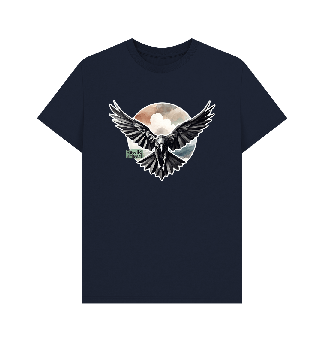 Navy Blue Raven Flight Men's T-Shirt