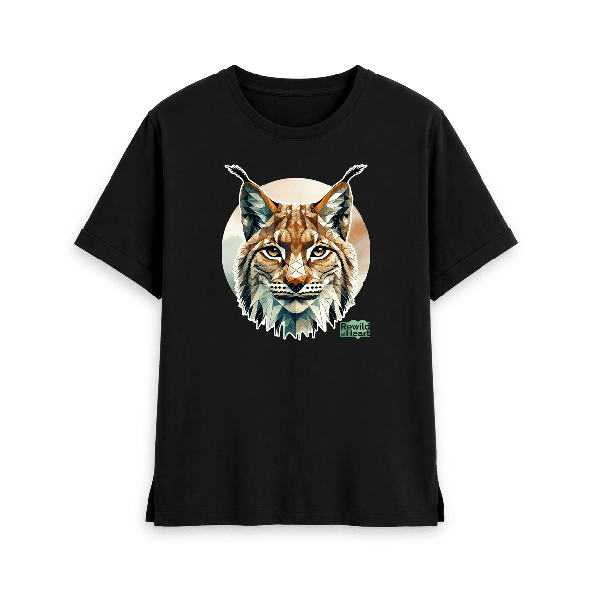 Black Printed T-shirt Front